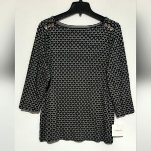 [5x$20] New Black Gray Top / Size L / Price Dropped!